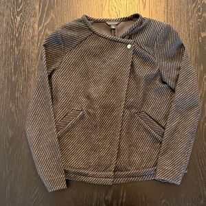 Ann Taylor Textured Zip-Front Jacket